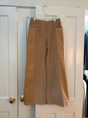 TWP Wide Leg Corduroy Pants in Camel
